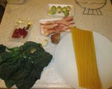 ふきのとうとベーコンのパスタ作り方1写真