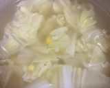 焼き用餃子で☆餃子,白菜,コーンのスープ作り方2写真