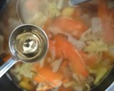 さつまいもと根野菜のちょい酸っぱスープ作り方6写真