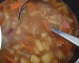 さつまいもと根野菜のちょい酸っぱスープ作り方7写真