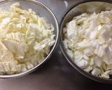 白菜と豚肉の豆腐ソース煮作り方2写真
