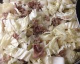 白菜と豚肉の豆腐ソース煮作り方5写真