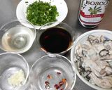 簡単！白ワインとめんつゆで作る♪牡蠣丼作り方3写真