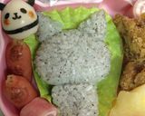 妖怪ウォッチよりロボニャンF型 キャラ弁作り方1写真