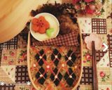 大人のデコ弁☓◆☓◆☓アーガイル模様作り方8写真