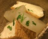 簡単！厚揚げとダイコンの薄煮作り方3写真