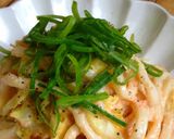 キャベツ大量！やみつき明太マヨ焼きうどん作り方5写真