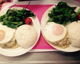 カフェ風ランチ❁チーズ煮ロコモコ風❁作り方5写真