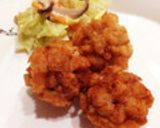 簡単！！　いかゲソ＆海老のクルトン揚げ作り方8写真