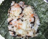 おにぎらず(シャケ&昆布の佃煮)作り方3写真