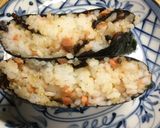 おにぎらず(シャケ&昆布の佃煮)作り方5写真