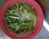 水菜とカリカリうすあげサラダ作り方2写真