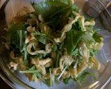 水菜とカリカリうすあげサラダ作り方4写真