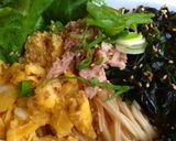 ふわとろ卵♡素麺でツナとわかめの油そば作り方7写真