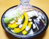 白菜消費に！柔らか鶏むね肉のレンジ塩麹鍋作り方8写真