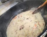即、簡単牛乳で作るカルボナーラ。作り方4写真