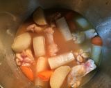 圧力鍋で大根と手羽元のこってり味噌煮込み作り方5写真