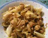チキン野菜炒めココナッツオイルカレー風味作り方3写真