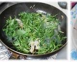 鶏肉のバジルと京みずな炒め作り方3写真