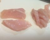 カレー塩で、ゴボウとムネ肉のかわり揚げ作り方1写真