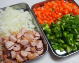 ココナッツオイルでカレーピラフ～炊飯器～作り方1写真