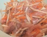 カレー塩で、ゴボウとムネ肉のかわり揚げ作り方5写真