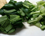 小松菜と油揚げの煮もの　野菜のおかず作り方2写真