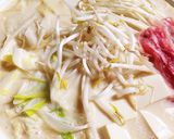 豚バラと白菜もやしたっぷりとろとろ豆乳鍋作り方2写真