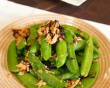 スナップエンドウのサッと炒めツナ＆塩昆布作り方3写真
