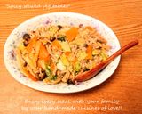ヘルシー✨白菜と鶏の具沢山ピリ辛餡煮込み作り方5写真