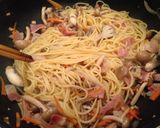 超簡単♡白だしで本格和風パスタ作り方9写真