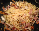 超簡単♡白だしで本格和風パスタ作り方9写真