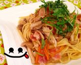 超簡単♡白だしで本格和風パスタ作り方10写真