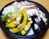 白菜消費に！柔らか鶏むね肉のレンジ塩麹鍋作り方7写真