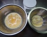 プリン色♬チョコときな粉のシフォンケーキ作り方4写真