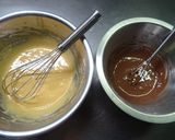 プリン色♬チョコときな粉のシフォンケーキ作り方5写真
