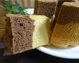 プリン色♬チョコときな粉のシフォンケーキ作り方24写真