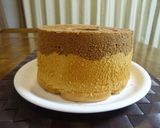 プリン色♬チョコときな粉のシフォンケーキ作り方23写真