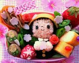 卒園・入園・入学 キャラ弁＊制服ガール作り方10写真