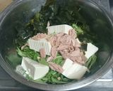 水菜と豆腐のサラダ作り方2写真