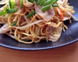 中華麺で。コクうま 上海風ソース焼きそば作り方13写真