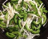 ゴーヤとモヤシの豆腐味噌卵炒め作り方2写真