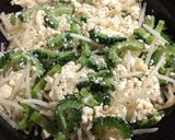 ゴーヤとモヤシの豆腐味噌卵炒め作り方3写真