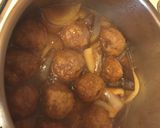 ♪肉団子の甘辛煮作り方9写真