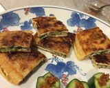 餃子のタネの油揚げ包み焼き作り方4写真