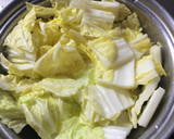 白菜と揚げ煮作り方1写真