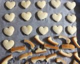 ♡簡単おやつ♡ハートの型抜きチョコラスク作り方3写真