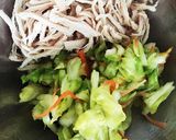 キャベツと鶏胸肉の麺つゆチキンサラダ作り方4写真