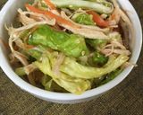 キャベツと鶏胸肉の麺つゆチキンサラダ作り方6写真