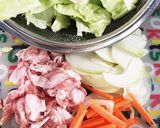 ランチ！美味しいふんわり仕立ての焼うどん作り方1写真